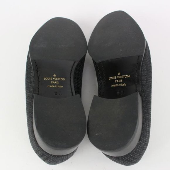 Louis Vuitton Mens US 9 Black Damier Sparkle Slip On Loafer Dress Shoe 1LV3L17 main image 9